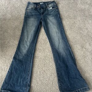 Refuge Dark Blue Flare Jeans